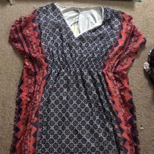 Long tribal print dress